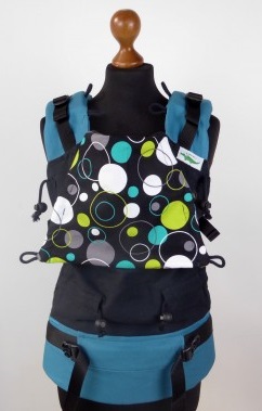 Kangura portabebés Mochila Ergonómica Buzzidil Babysize Hoopla Dots