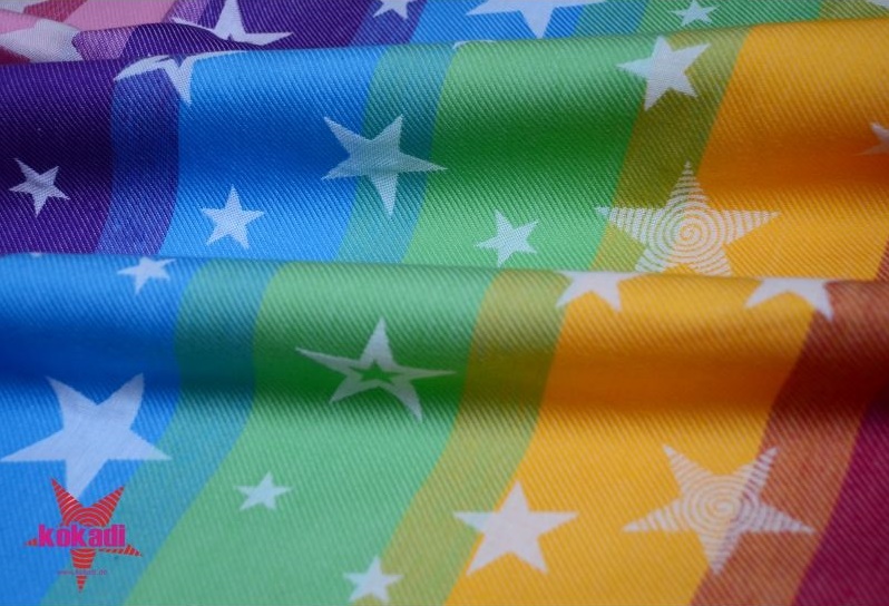 Kangura portabebés Bandolera portabebés Kokadi Rainbow Stars