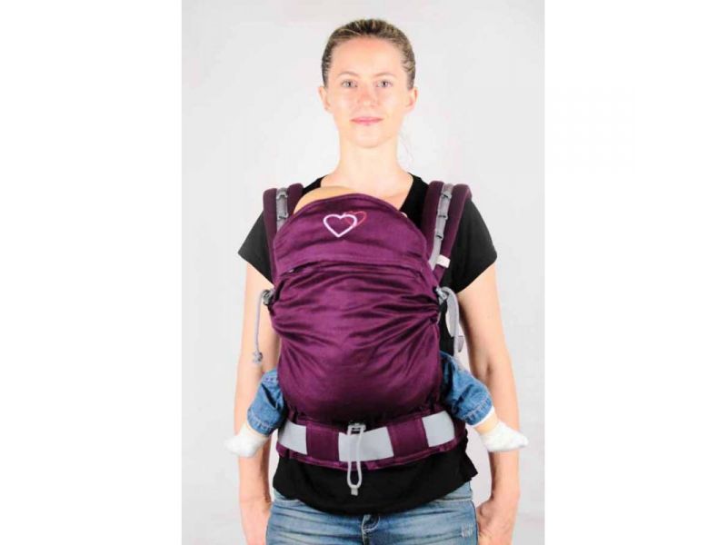 Kangura portabebés Mochila portabebés P4 Standard Ling Ling d'amour Shadow Purple