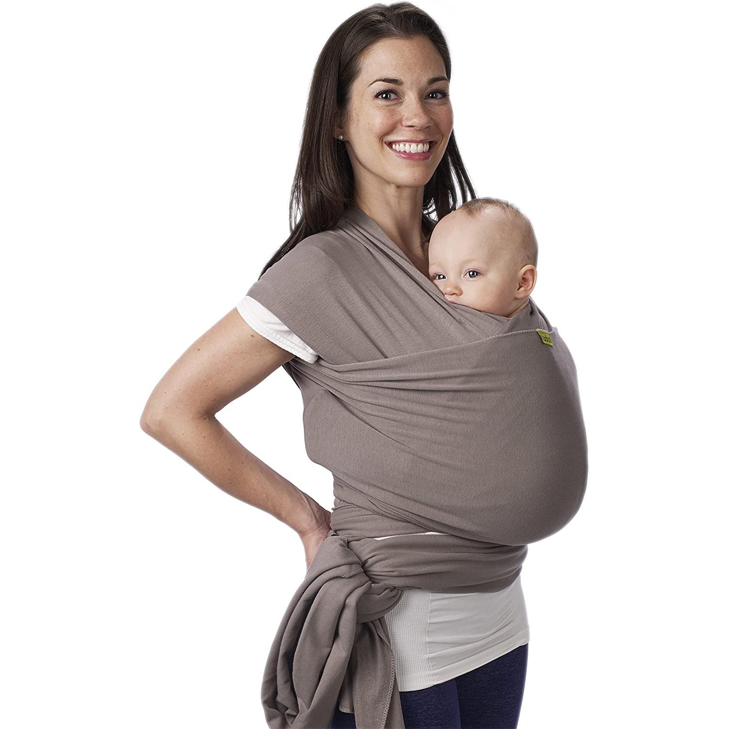 Kangura portabebés Fular elástico portabebé Boba Wrap Gray