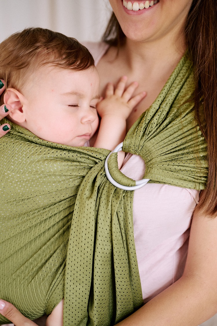 Kangura portabebés Bandolera Portabebé de Agua Momawo Splash Caki