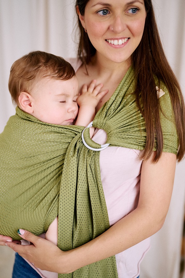 Kangura portabebés Bandolera Portabebé de Agua Momawo Splash Caki