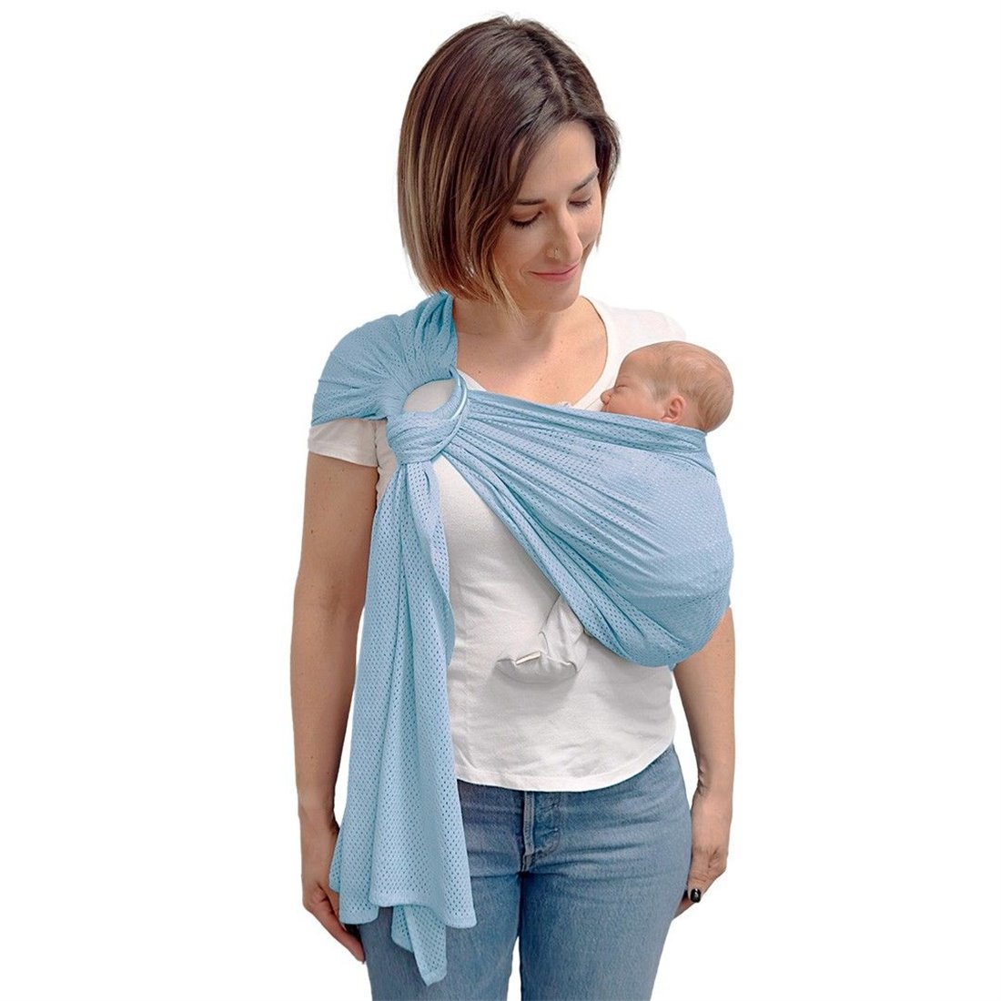 Kangura portabebés Bandolera de Porteo Quokkababy Denim