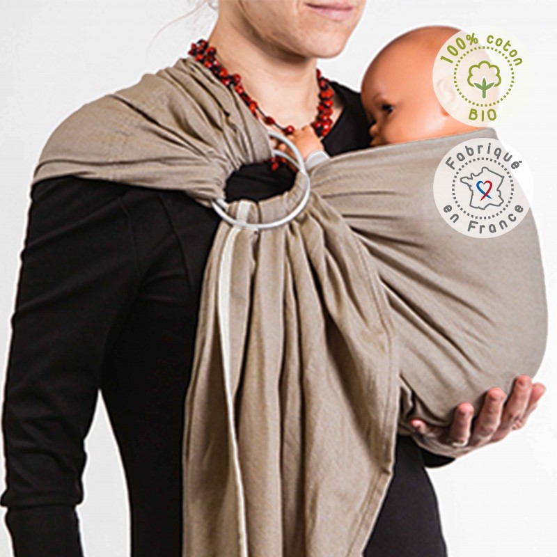 Kangura portabebés Bandolera portabebé Néobulle Néo'Sling Beige Sable