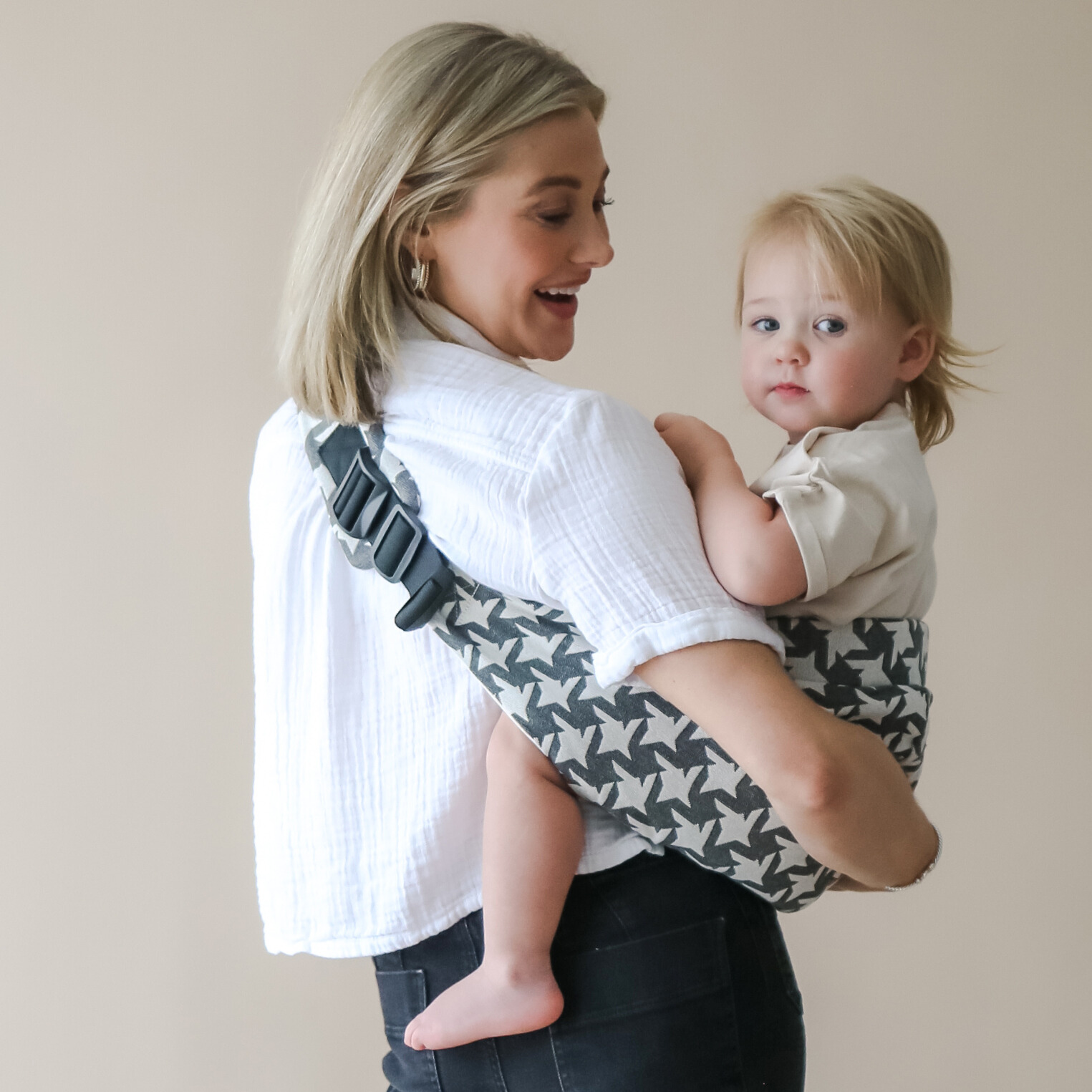 Kangura portabebés Portabebé ligero Boba Buddy Houndstooth