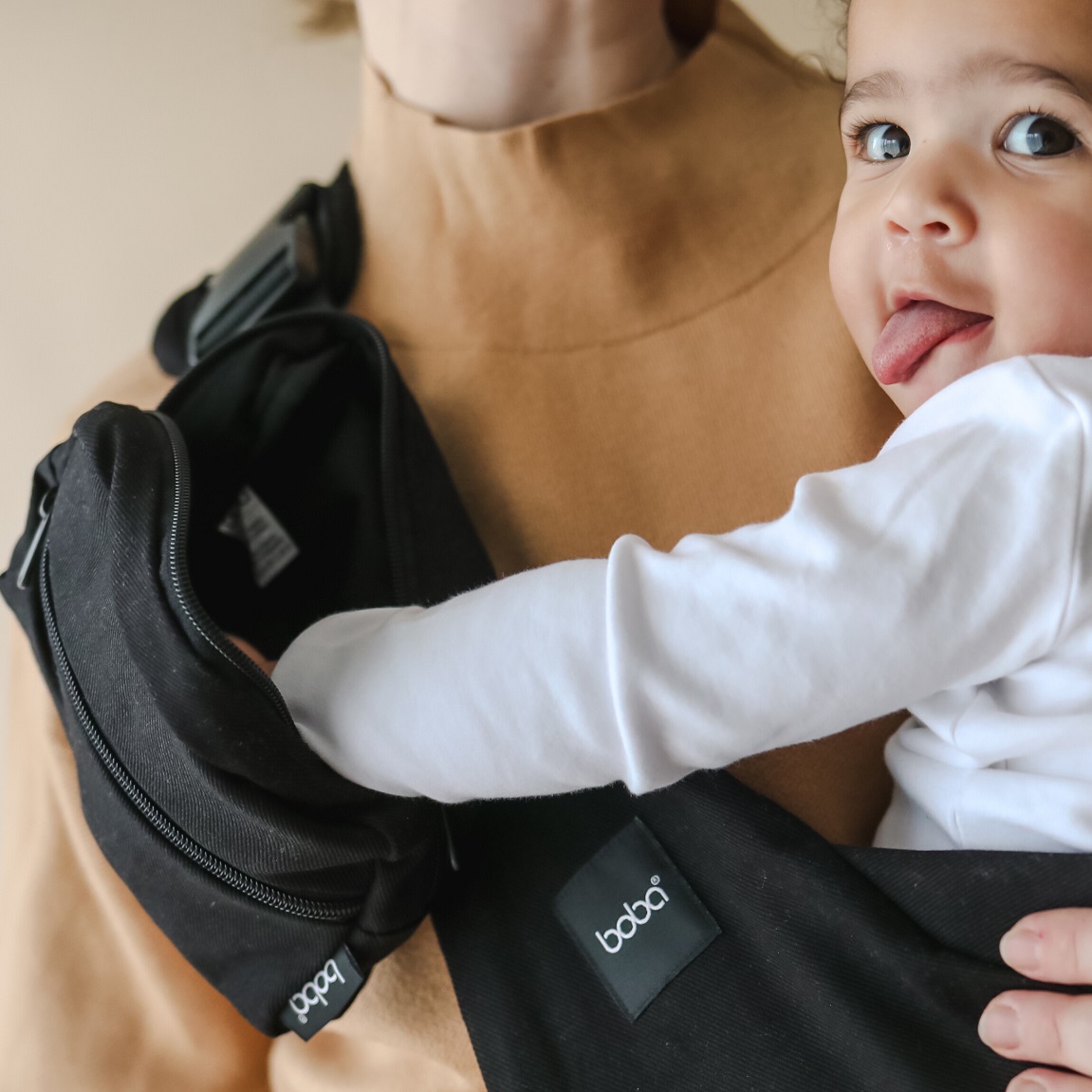 Kangura portabebés Portabebé ligero Boba Buddy Black