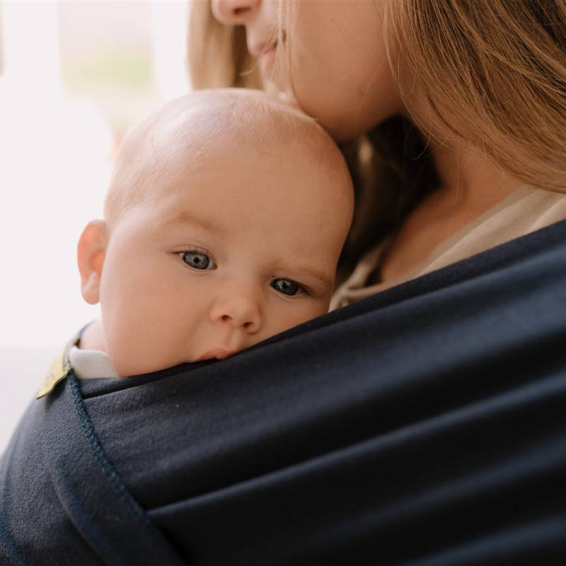 Kangura portabebés Fular elástico portabebé Boba Wrap Navy blue