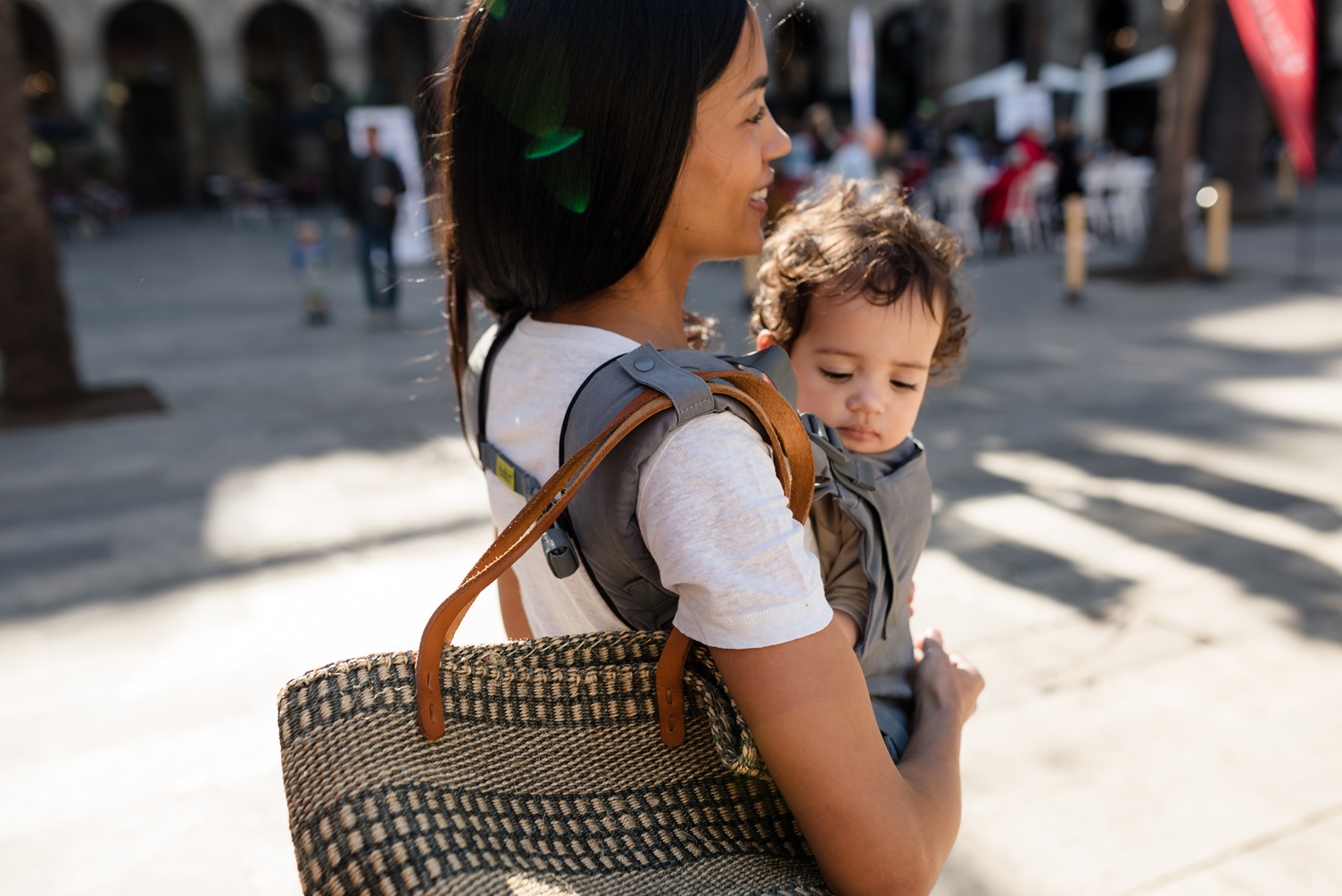 Kangura portabebés Mochila Evolutiva Portabebé Boba X Dark Grey
