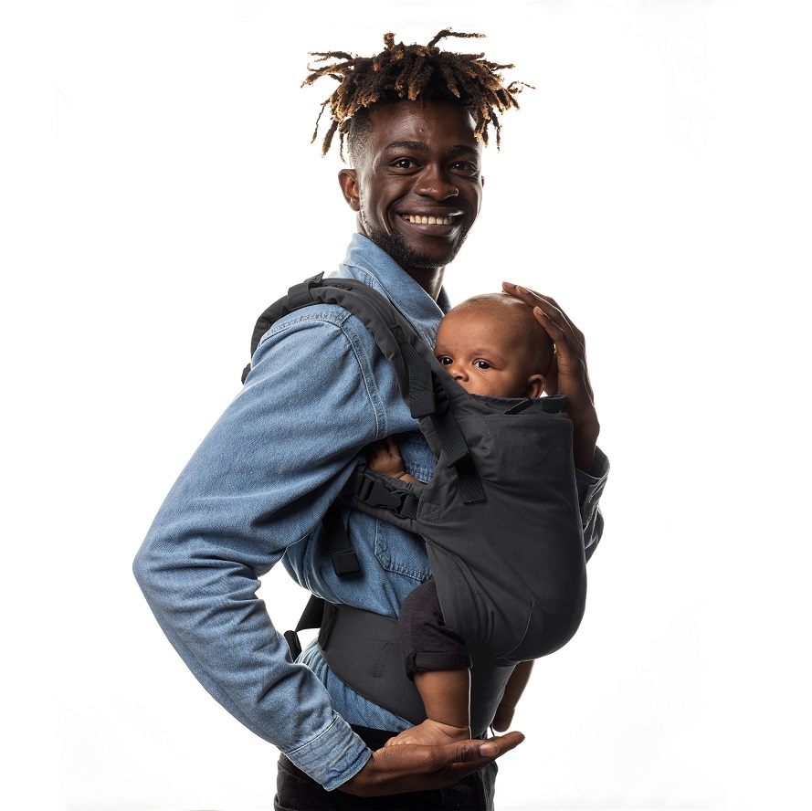 Kangura portabebés Pack Portabebé Boba X Invierno Charcoal + Grey