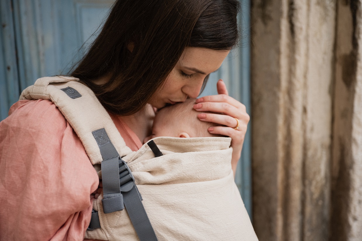 Kangura portabebés Mochila Evolutiva Portabebé Boba X Linen Pampas