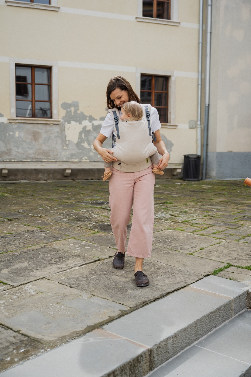 Kangura portabebés Mochila Evolutiva Portabebé Boba X Linen Pampas