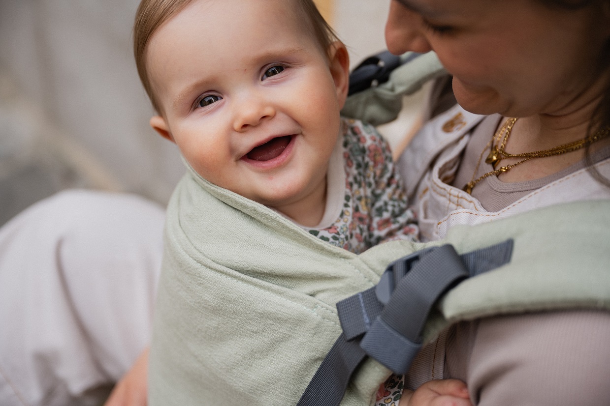 Kangura portabebés Mochila Evolutiva Portabebé Boba X Linen Willow