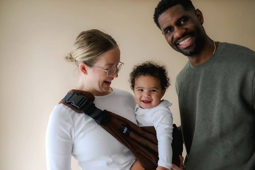 Kangura portabebés Portabebé ligero Boba Buddy Chocolate Brown Pana