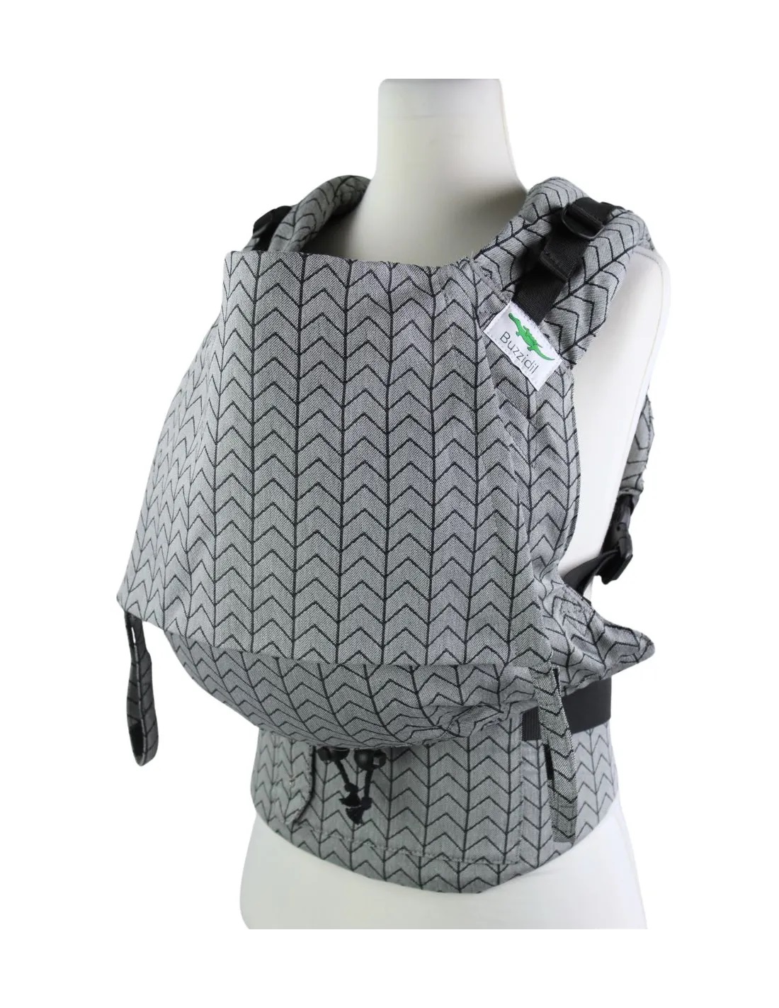 Kangura portabebés Mochila Ergonómica Buzzidil Preschooler Chevron Silver