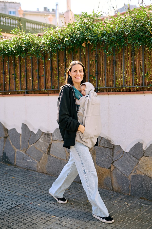 Kangura portabebés Pack Portabebé Boba Wrap Invierno Black + Grey