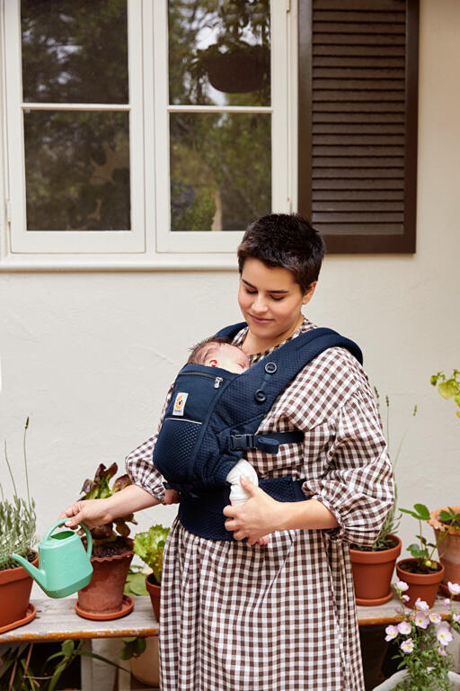 Kangura portabebés Mochila portabebé Ergobaby Adapt Soft Flex Mesh - Azul medianoche