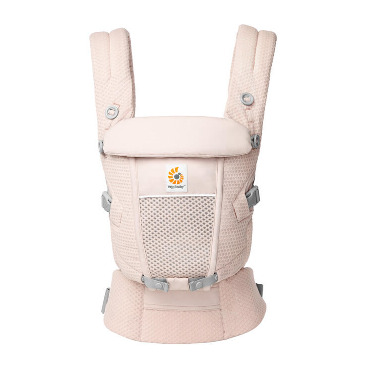 Kangura portabebés Mochila portabebé Ergobaby Adapt Soft Flex Mesh - Rosa cuarzo