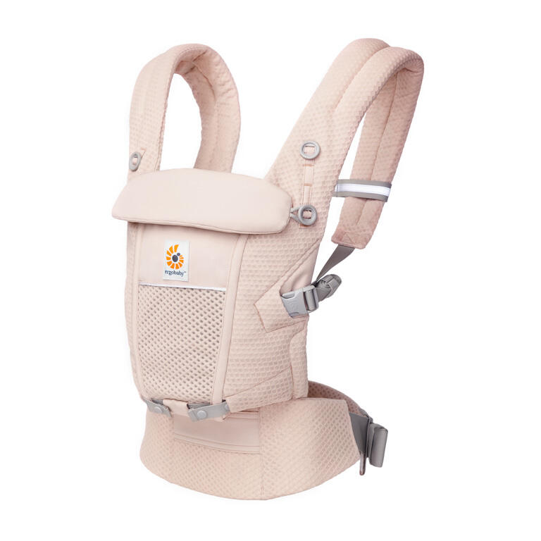 Kangura portabebés Mochila portabebé Ergobaby Adapt Soft Flex Mesh - Rosa cuarzo