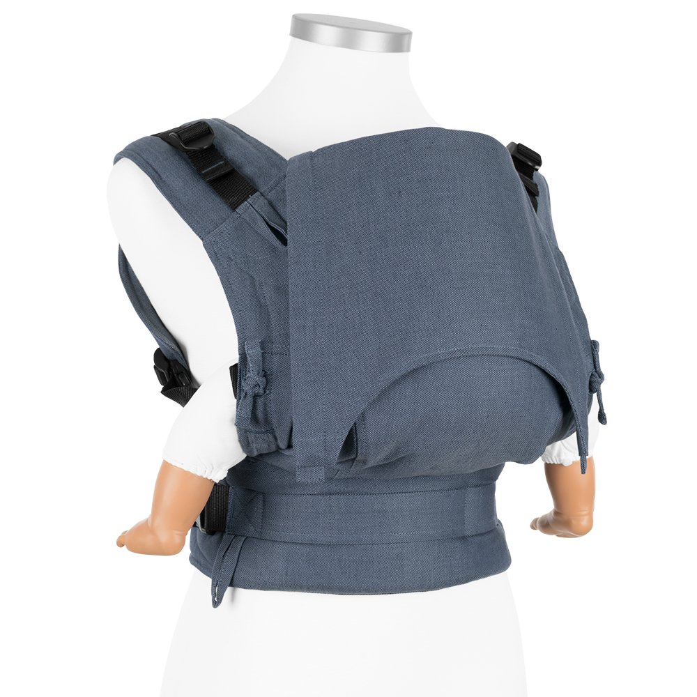 Kangura portabebés Mochila ergonómica Fidella Fusion Bebé Chevron denim