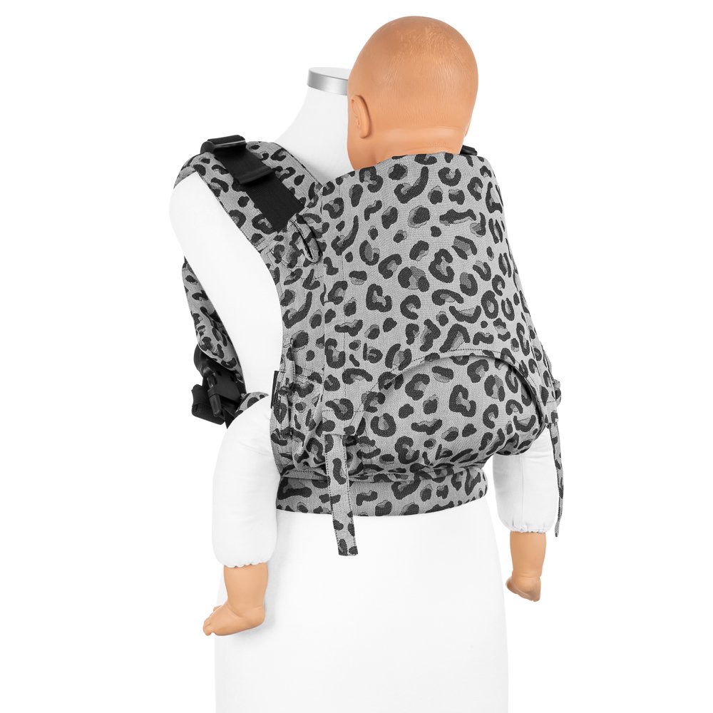 Kangura portabebés Mochila ergonómica Fidella Fusion Toddler 2.0 Leopard Silver