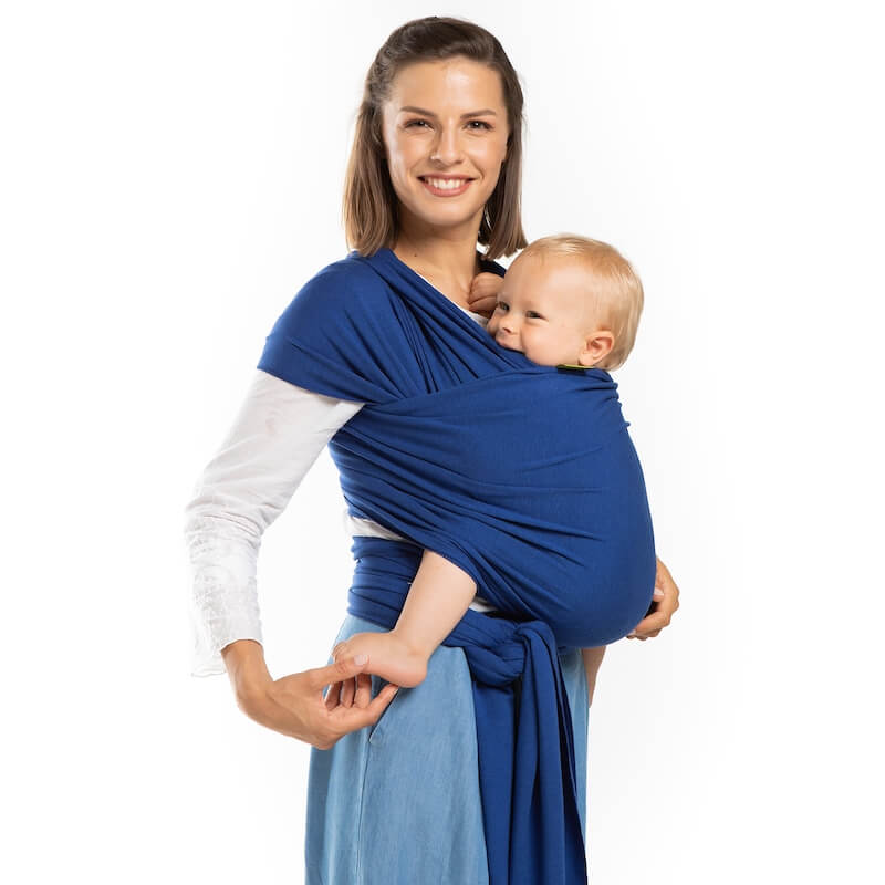 Kangura portabebés Fular elástico portabebés Boba Wrap Bambú Serenity Dark Blue