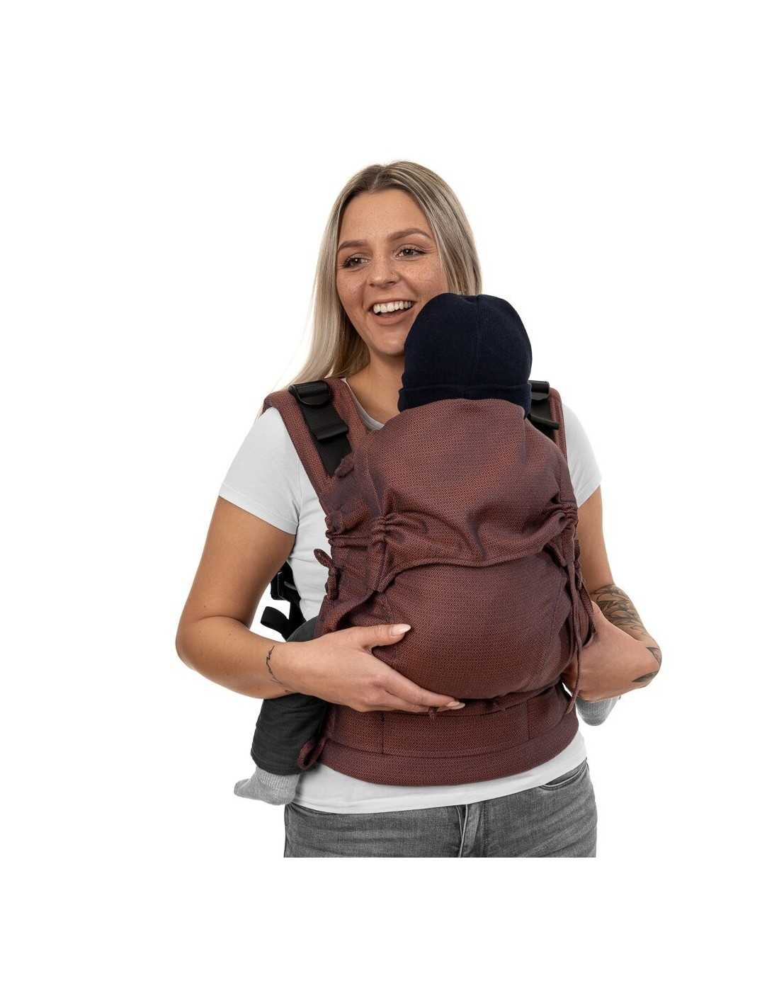 Kangura portabebés Mochila ergonómica Fidella Fusion Toddler 2.0 Diamonds Rustred