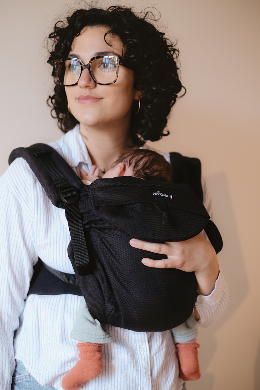 Kangura portabebés Mochila Evolutiva Néobulle Néo V3 Noir