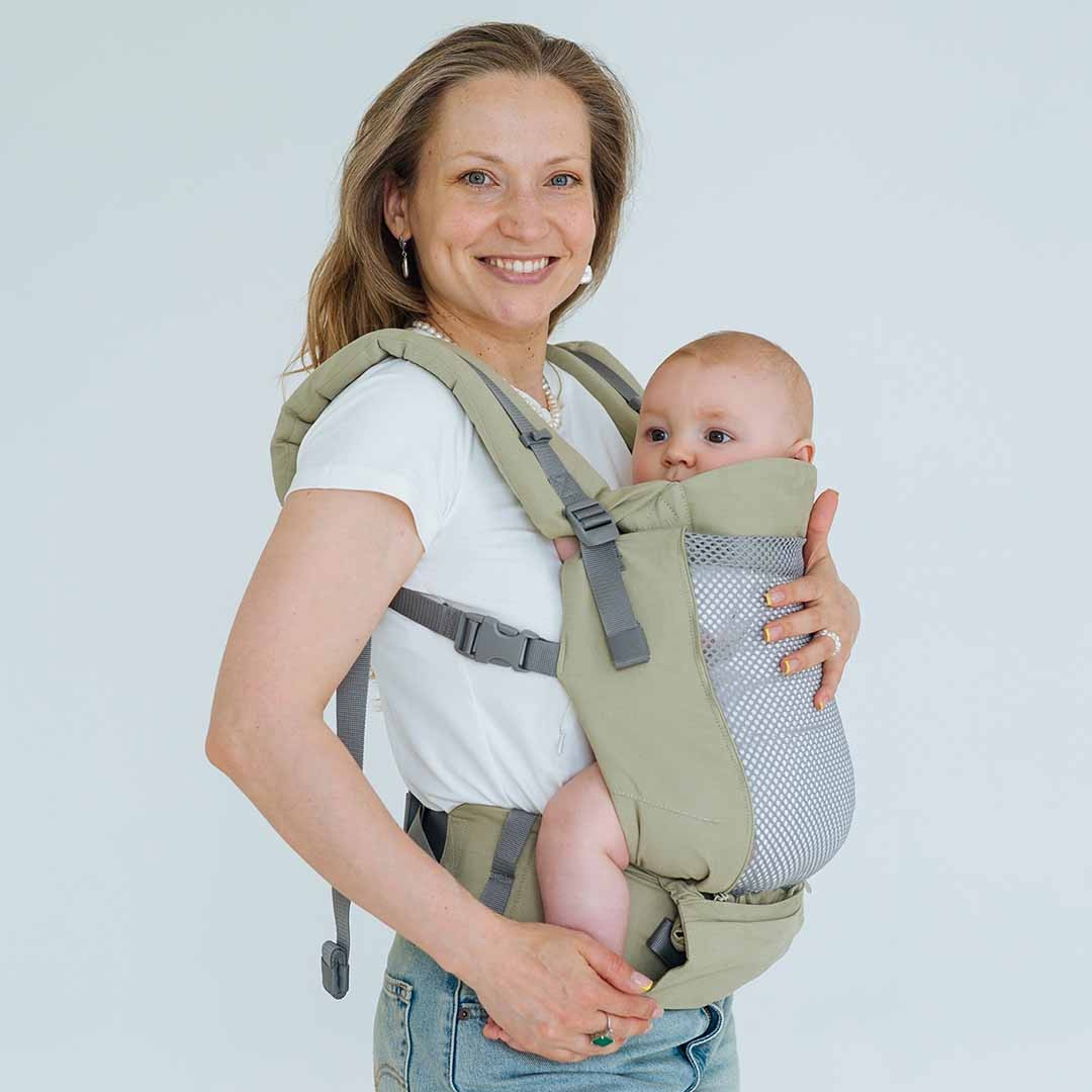 Kangura portabebés Mochila evolutiva Love and Carry One Evo Matcha (100% Algodón)
