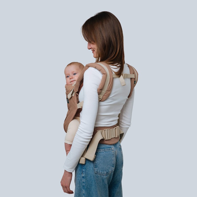 Kangura portabebés Mochila evolutiva Love and Carry One Evo Pecan (100% Algodón Orgánico)