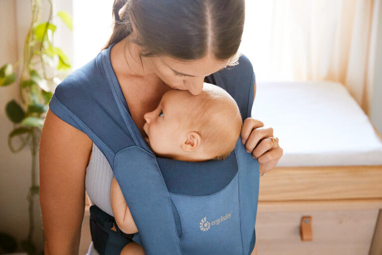 Kangura portabebés Mochila Portabebé Ergobaby Embrace Soft Air - Azul