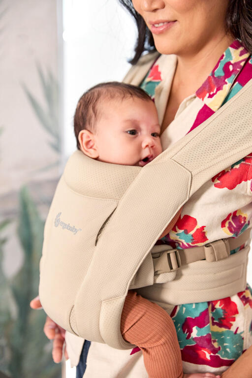 Kangura portabebés Mochila Portabebé Ergobaby Embrace Soft Air - Crema