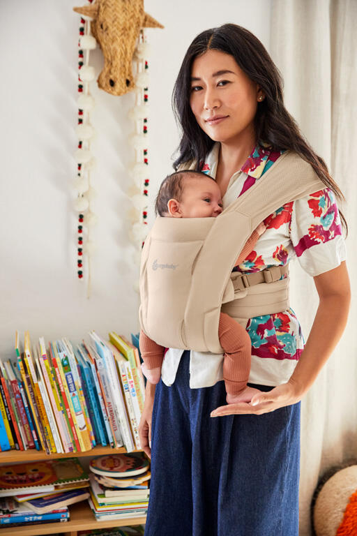 Kangura portabebés Mochila Portabebé Ergobaby Embrace Soft Air - Crema