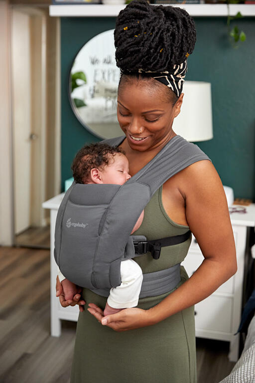 Kangura portabebés Mochila Portabebé Ergobaby Embrace Soft Air - Gris grafito