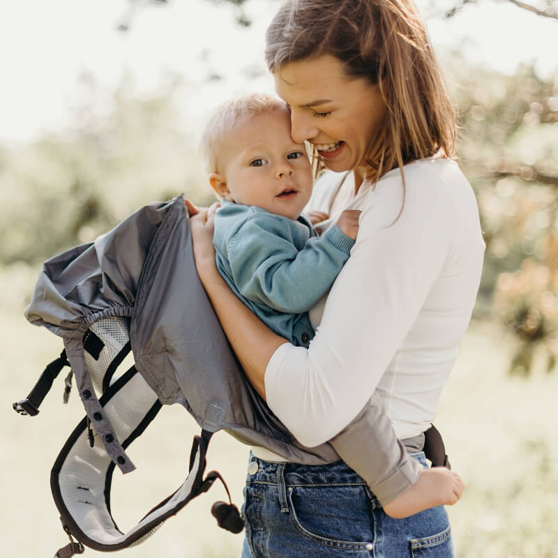 Kangura portabebés Mochila portabebés ultraligera Boba Air Grey