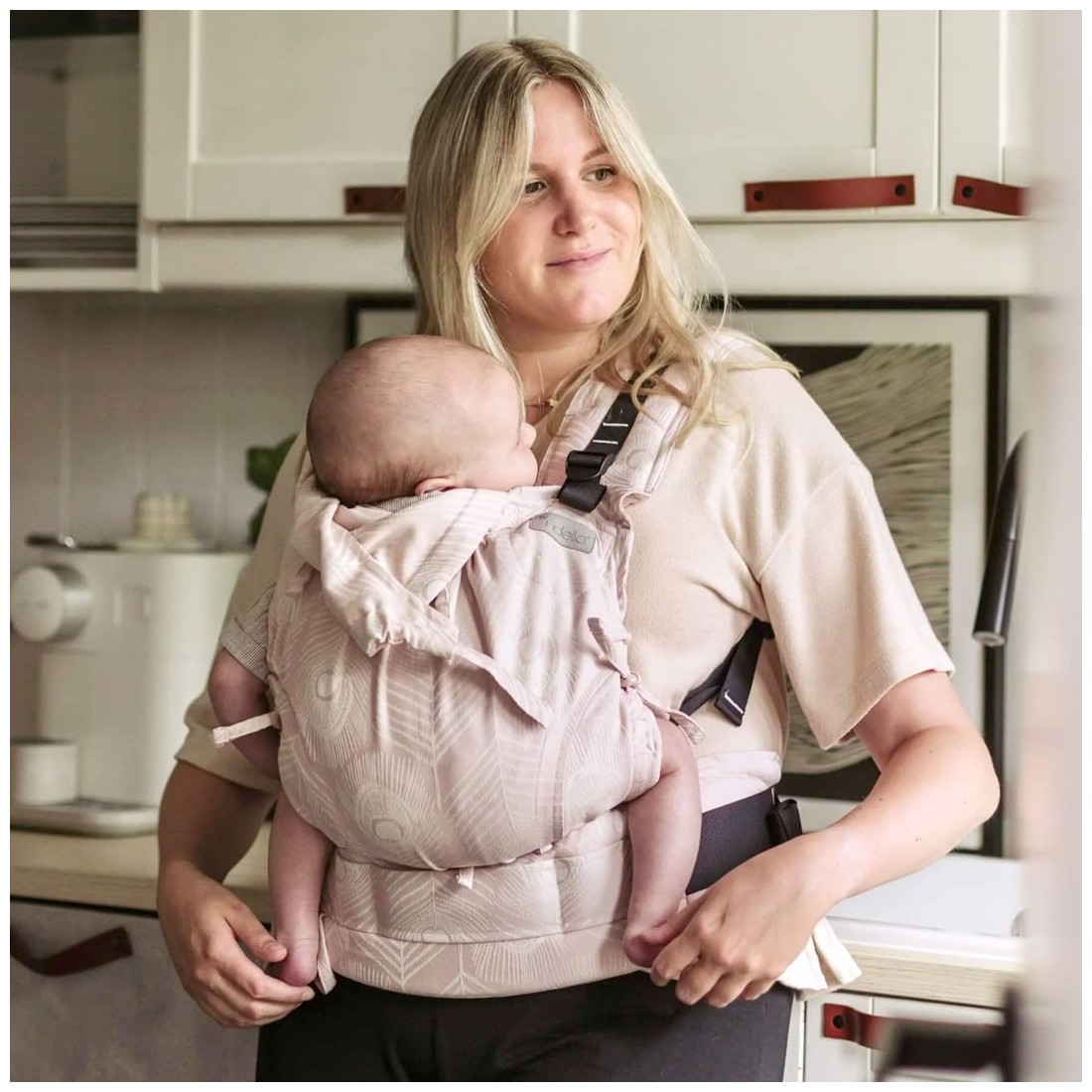 Kangura portabebés Mochila ergonómica Fidella Fusion Bebé Feather Rose