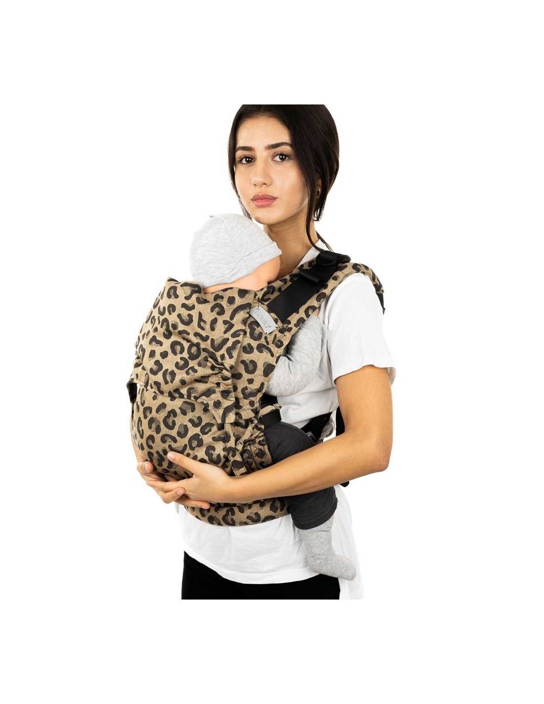 Kangura portabebés Mochila ergonómica Fidella Fusion Toddler 2.0 Leopard Gold