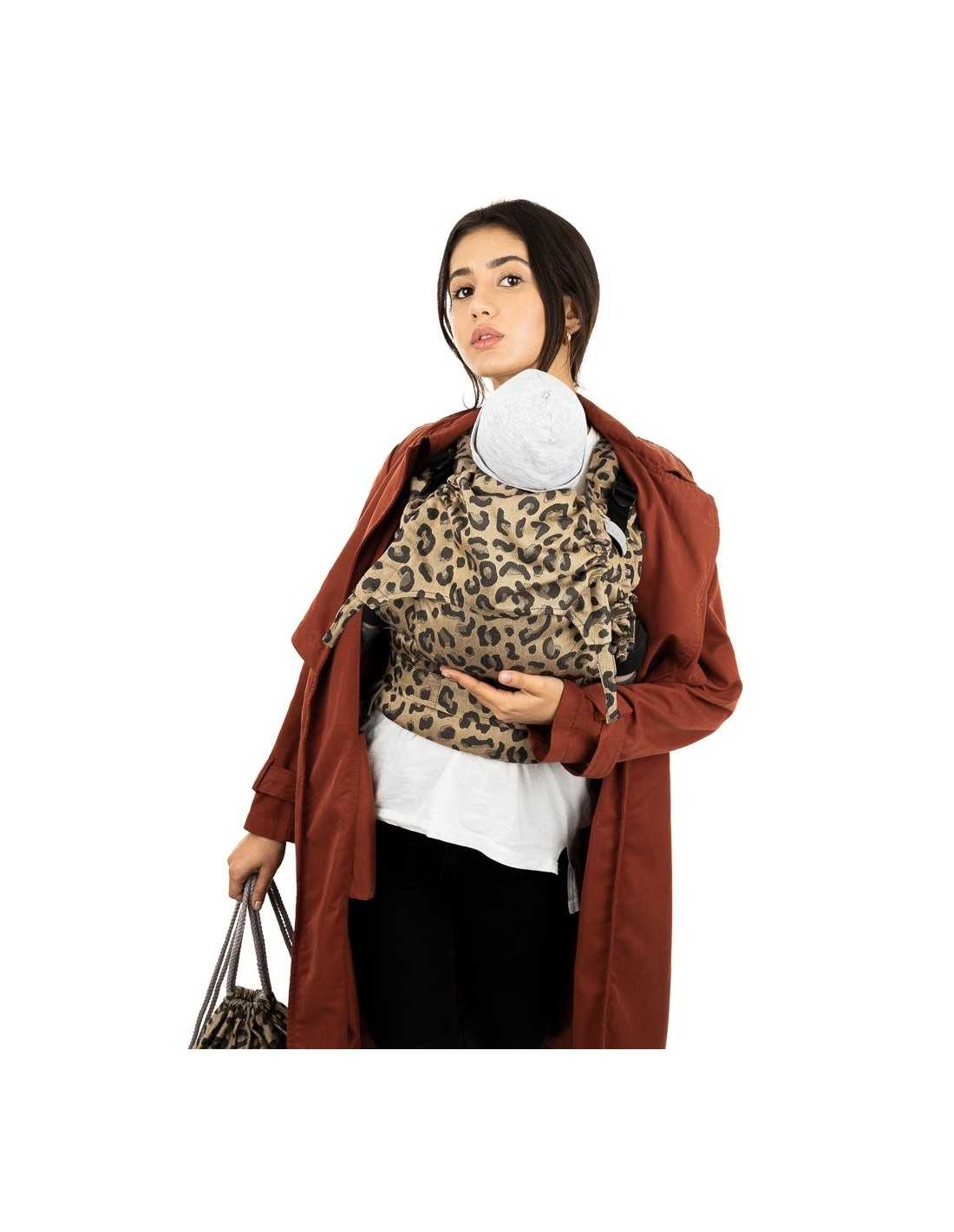 Kangura portabebés Mochila ergonómica Fidella Fusion Bebé Leopard Gold