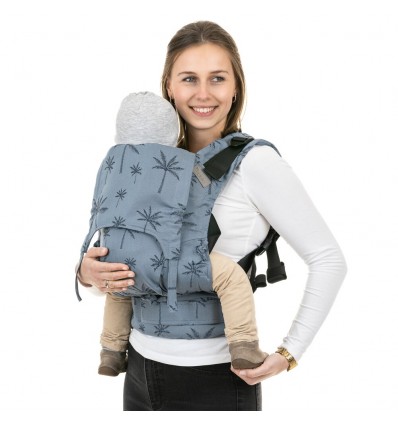 Kangura portabebés Mochila ergonómica Fidella Fusion Toddler 2.0 Palm Trees blue