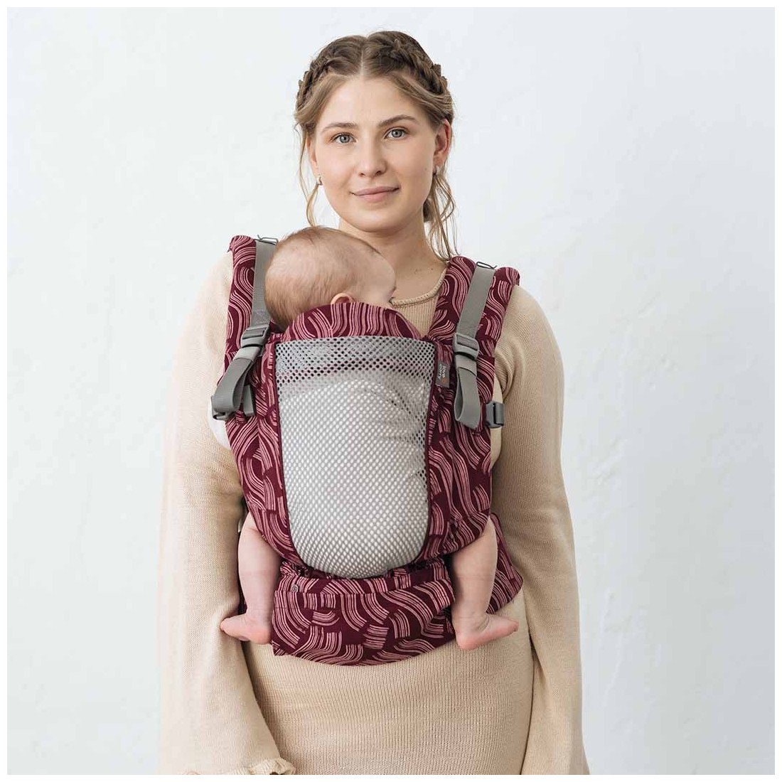 Kangura portabebés Mochila evolutiva Love and Carry ONE Coral (100% Algodón)