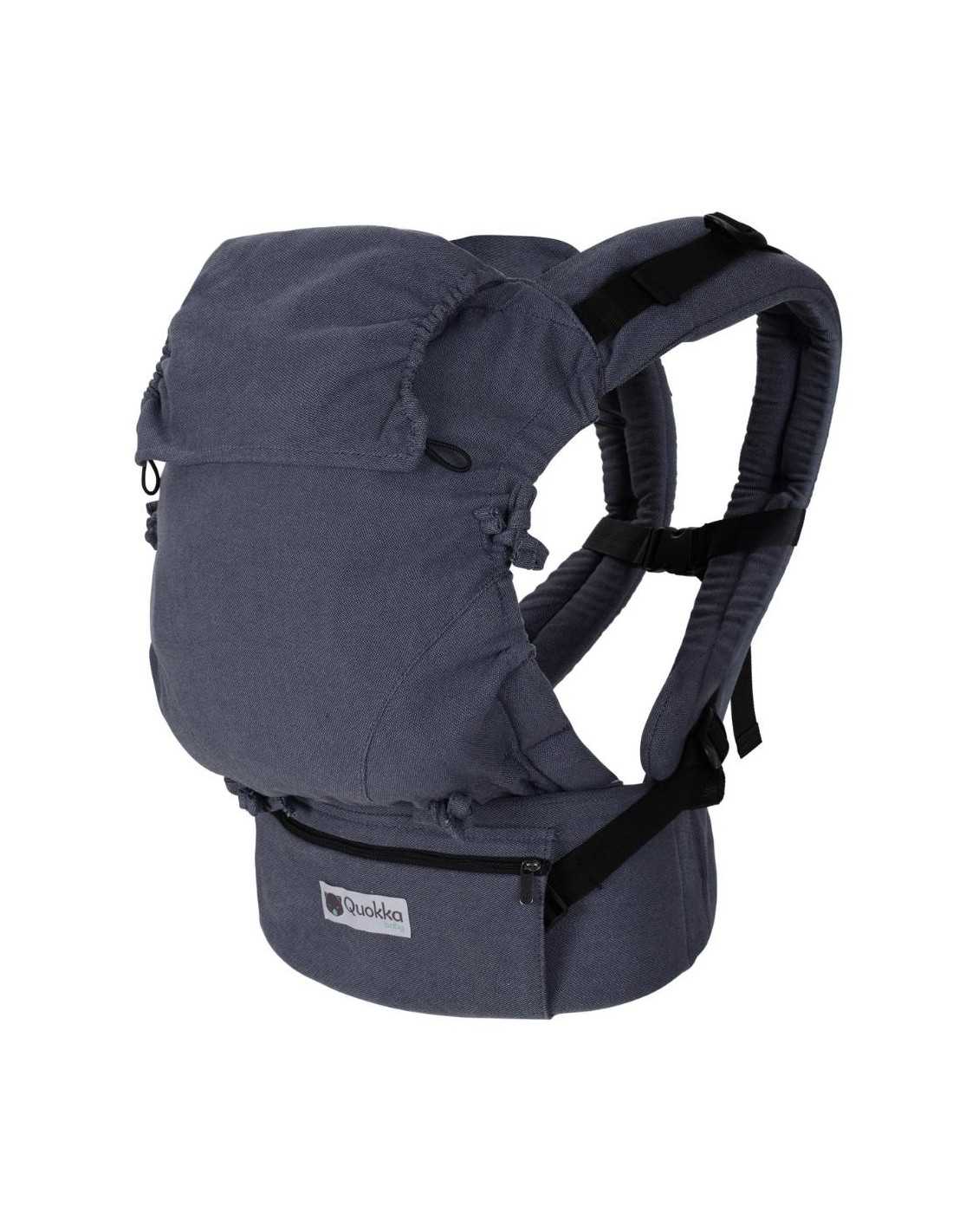 Kangura portabebés Mochila Portabebés Quokkababy Denim Blue