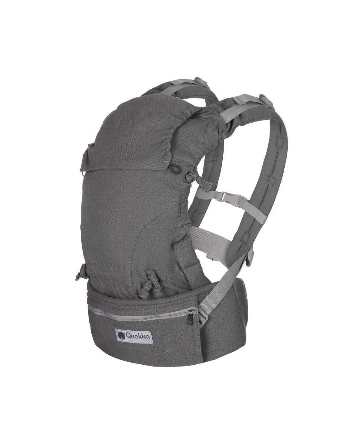 Kangura portabebés Mochila Portabebés Quokkababy Light Grey