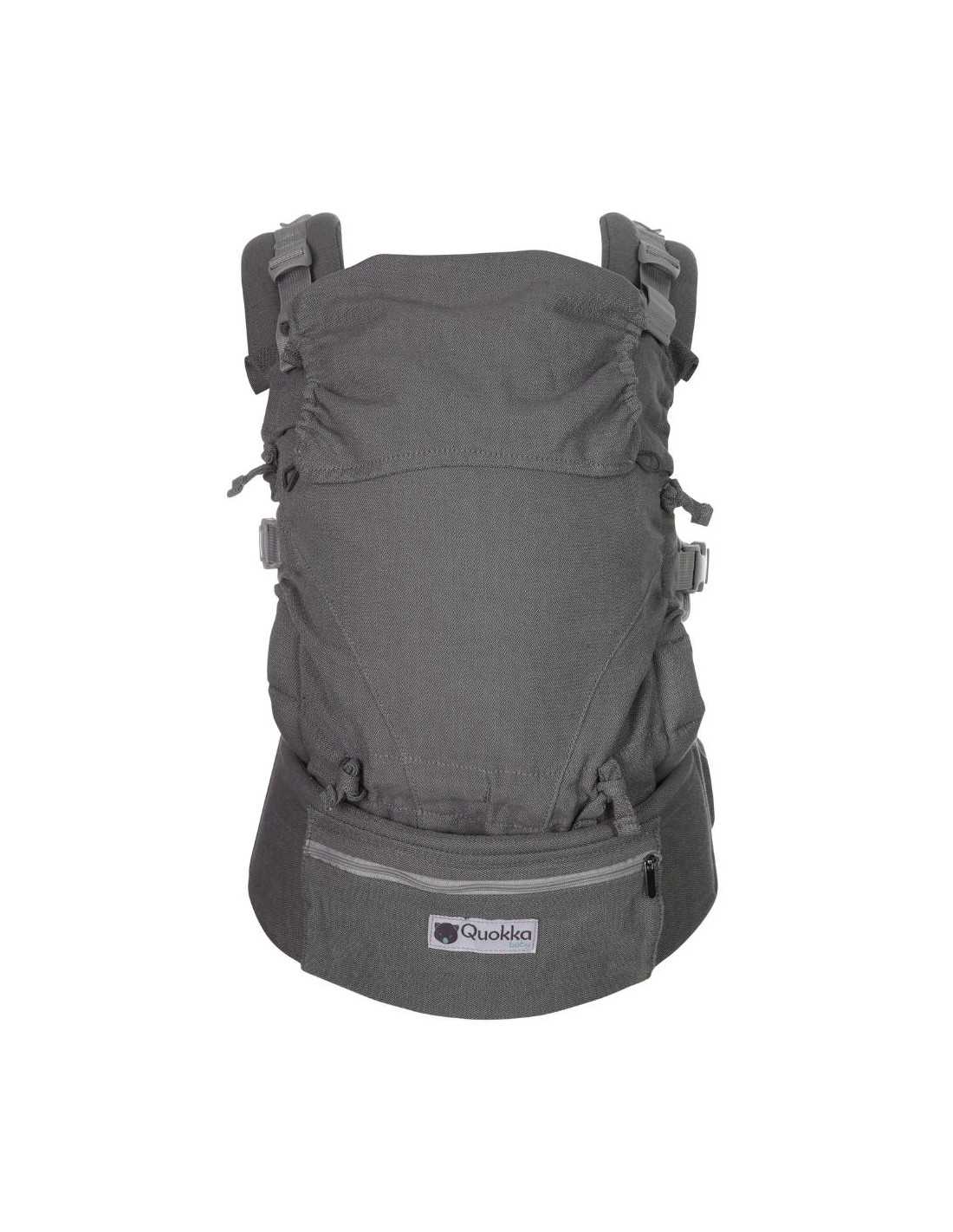 Kangura portabebés Mochila Portabebés Quokkababy Light Grey