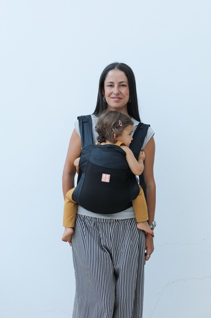 Kangura portabebés Mochila portabebés ultraligera Beco Fly Black
