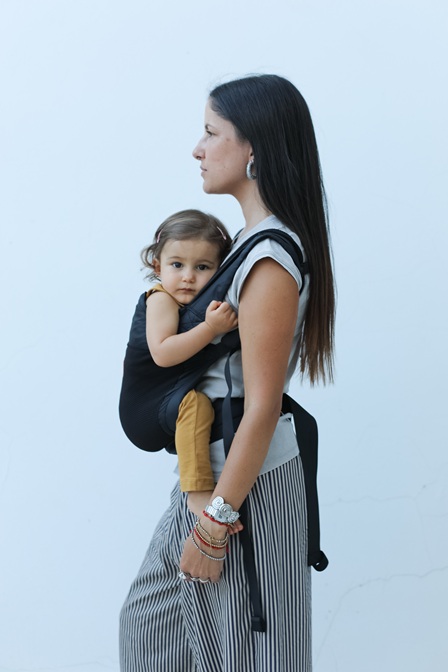 Kangura portabebés Mochila portabebés ultraligera Beco Fly Black