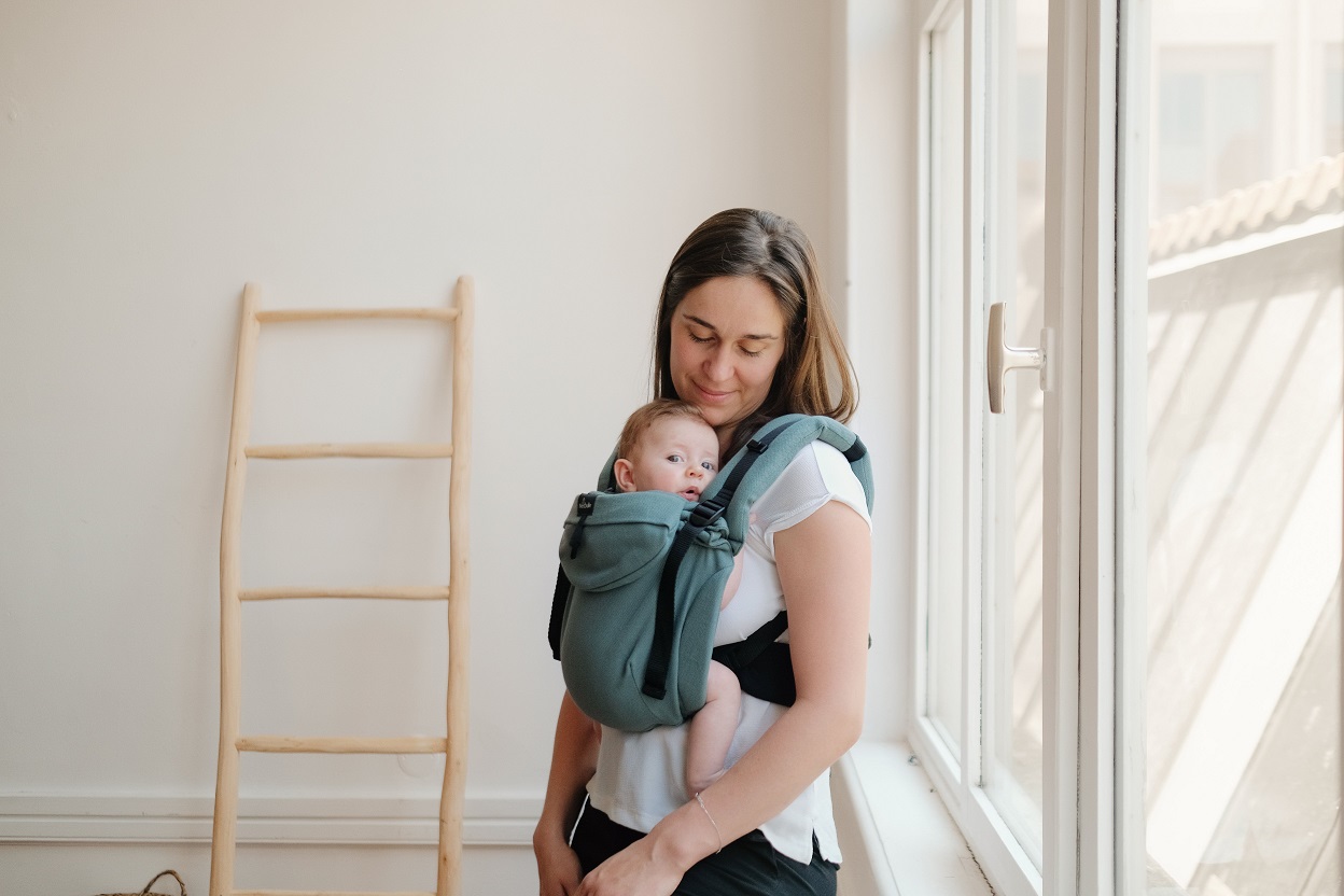 Kangura portabebés Mochila Evolutiva Néobulle Néo V3 Vert Eucalyptus