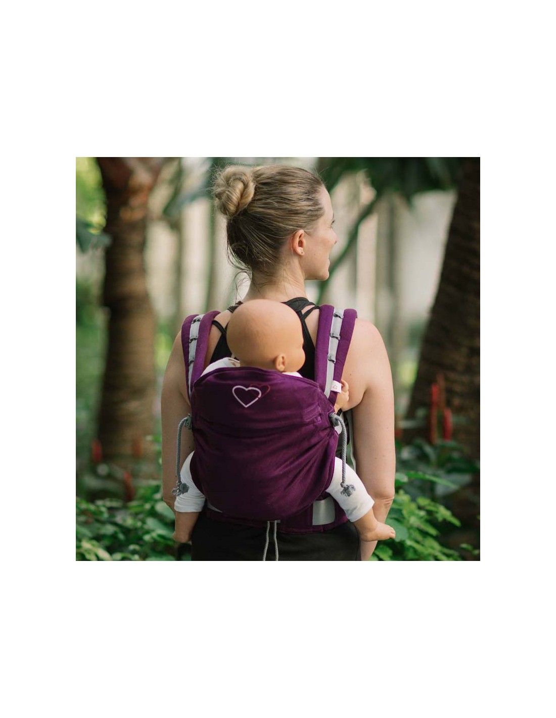 Kangura portabebés Mochila portabebés P4 Standard Ling Ling d'amour Shadow Purple