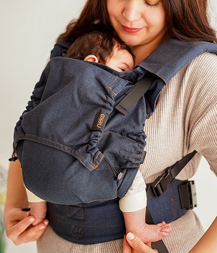 Kangura portabebés Mochila evolutiva Neko Smart Toddler Jeanious (Algodón orgánico)