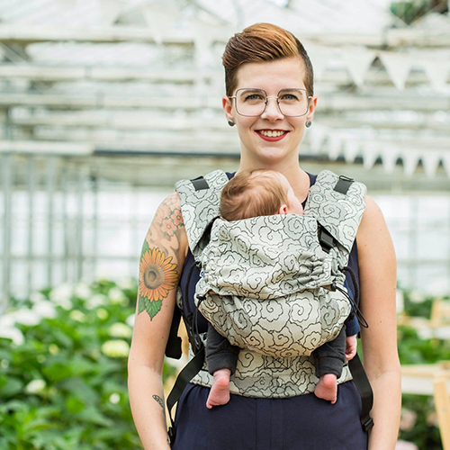Kangura portabebés Mochila evolutiva Neko Smart Toddler Lokum Hazel (Algodón orgánico)