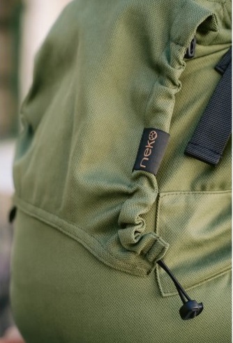 Kangura portabebés Mochila Evolutiva Portabebé Neko Smart Baby Matcha (100% algodón orgánico)