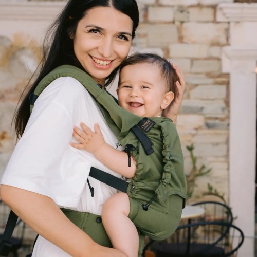 Kangura portabebés Mochila Evolutiva Portabebé Neko Smart Baby Matcha (100% algodón orgánico)